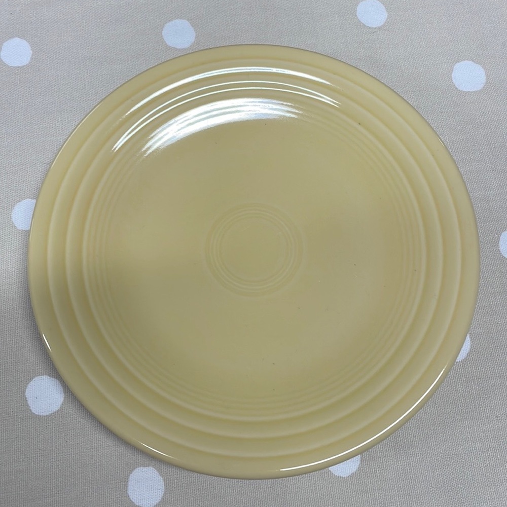 Fiesta ivory luncheon plate